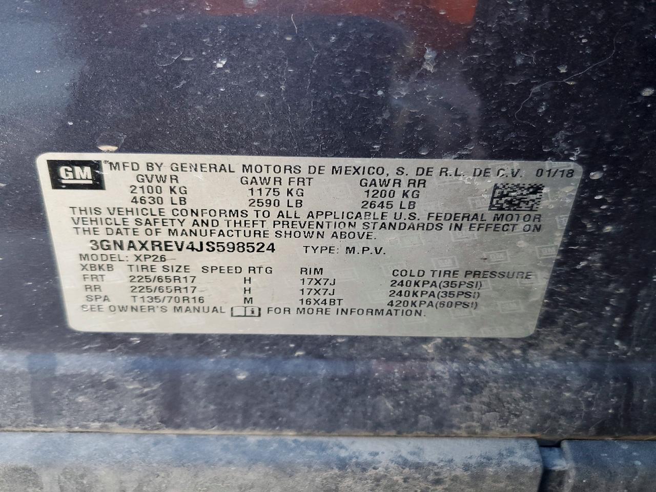 2018 CHEVROLET EQUINOX LS photo 27