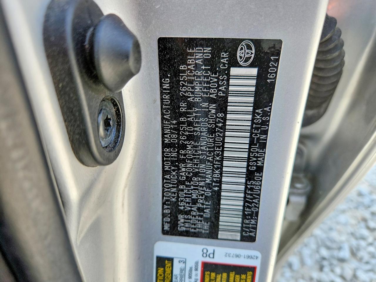 2014 TOYOTA CAMRY SE V6 photo 12