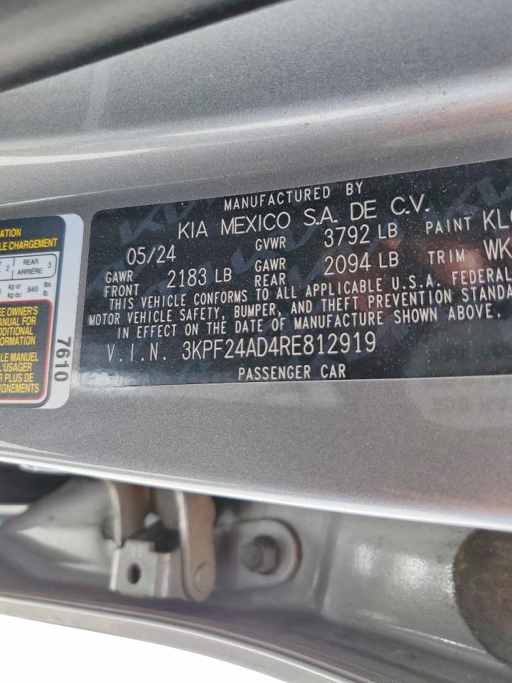 2024 KIA FORTE LXS photo 23