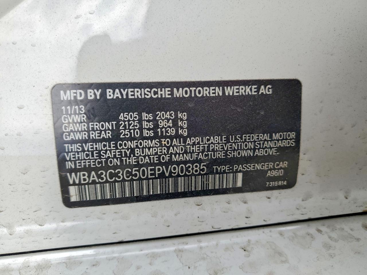 2014 BMW 320 I XDRIVE photo 12