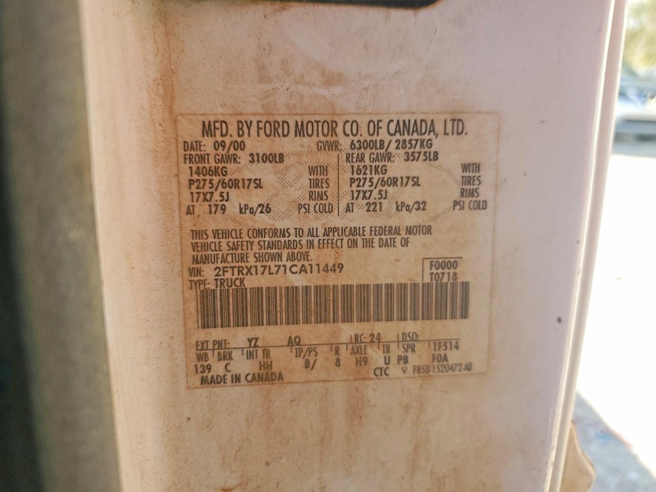 2001 FORD F150 photo 34