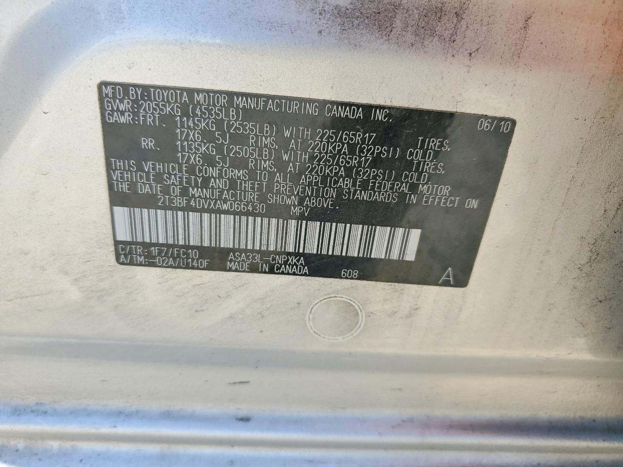 2010 TOYOTA RAV4 BASE photo 13