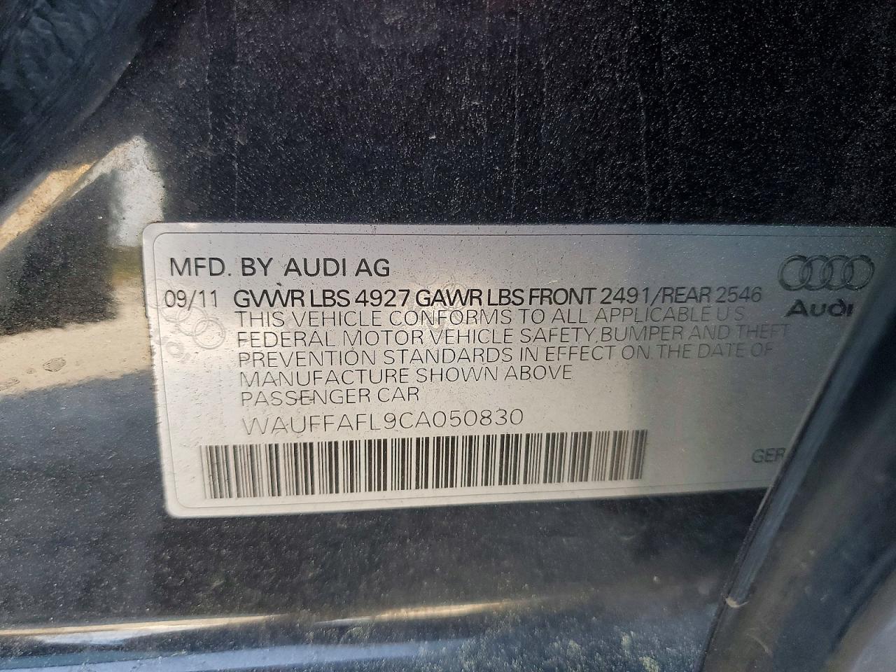 2012 AUDI A4 photo 23
