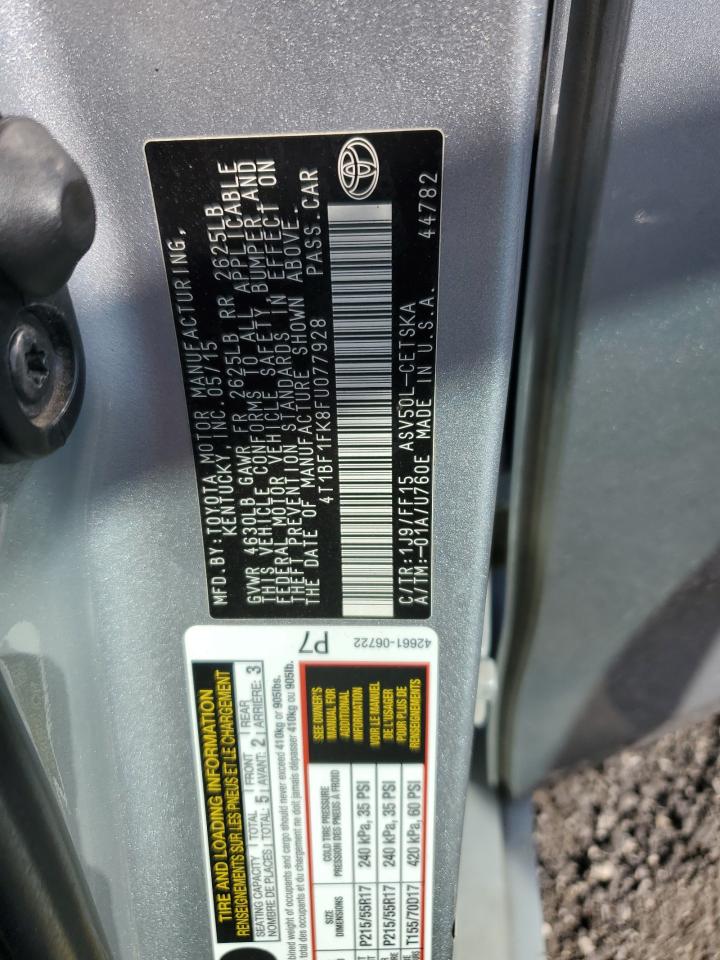 2015 TOYOTA CAMRY LE photo 12