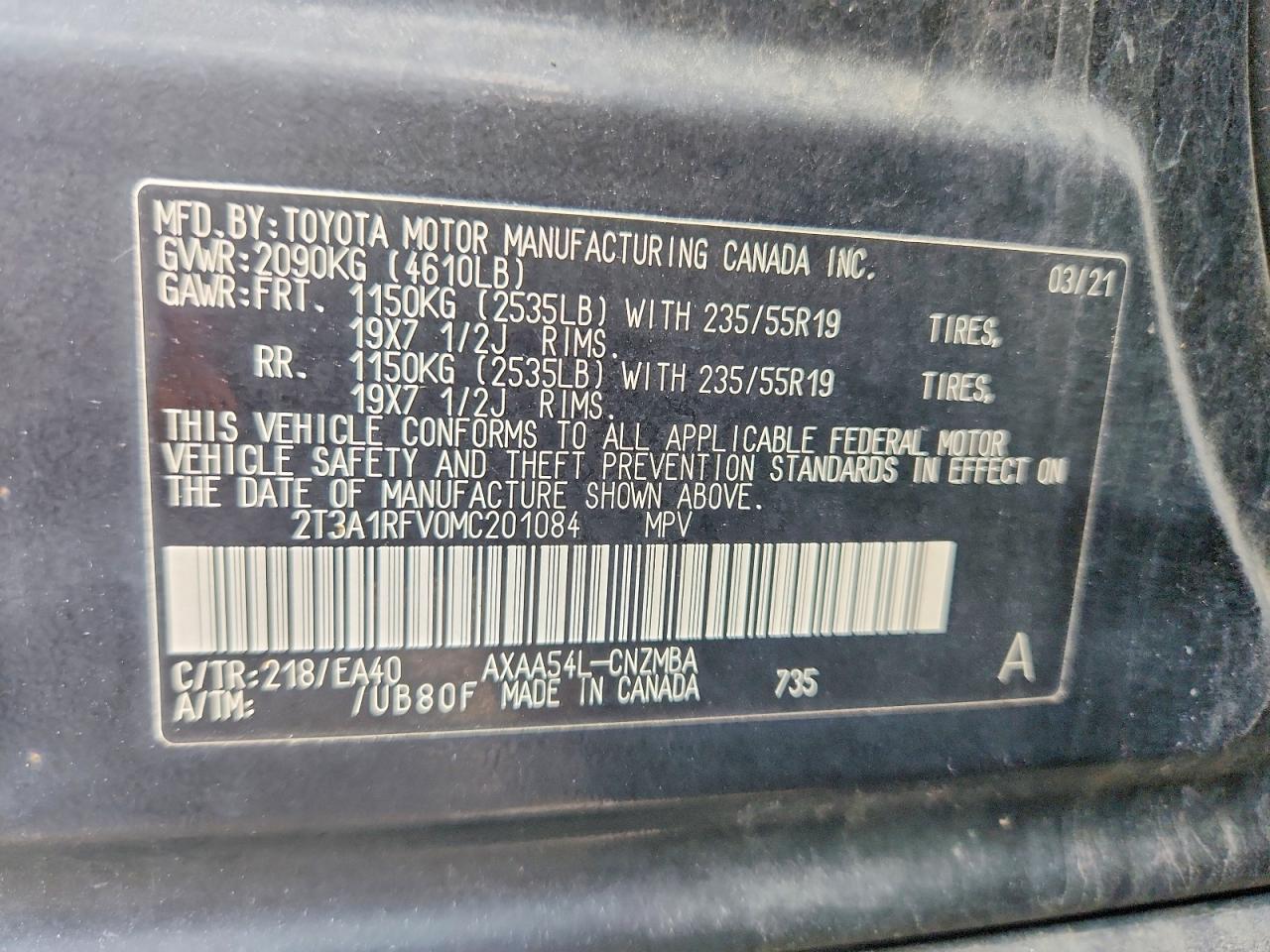 2021 TOYOTA RAV4 XLE PREMIUM photo 23