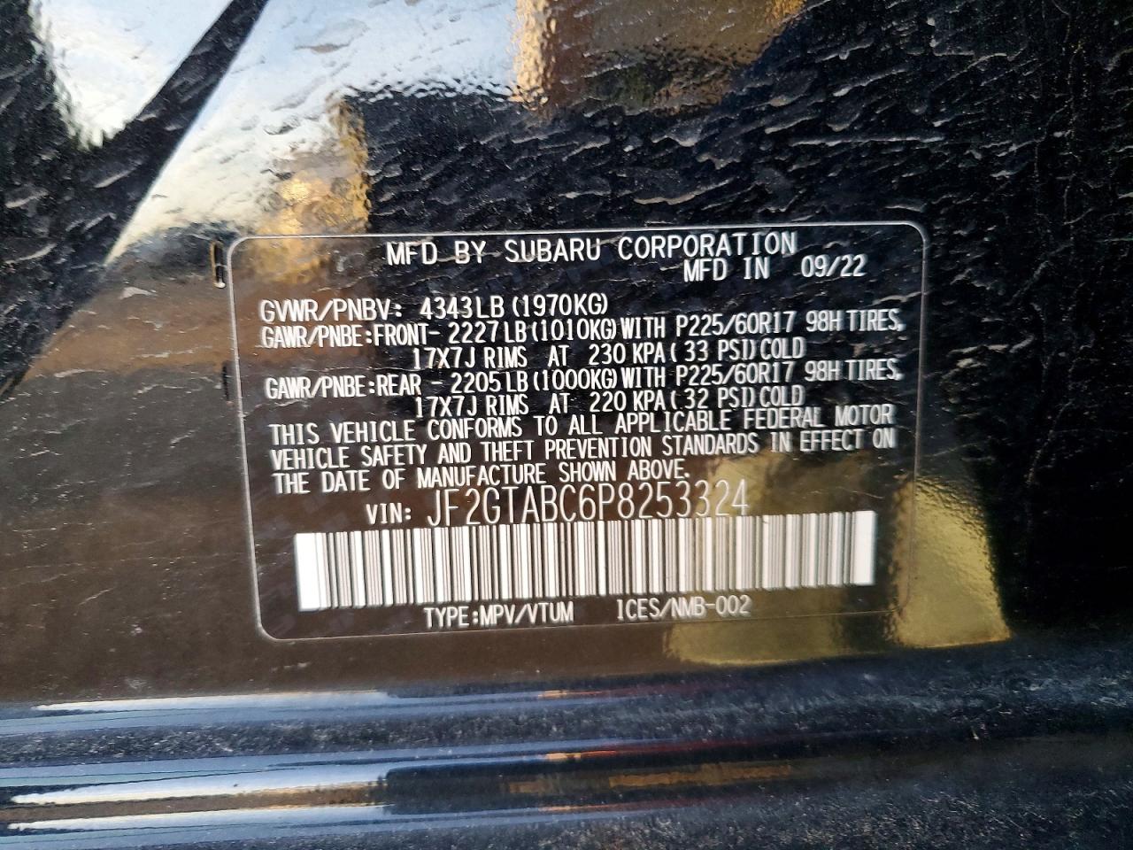 2023 SUBARU CROSSTREK photo 23