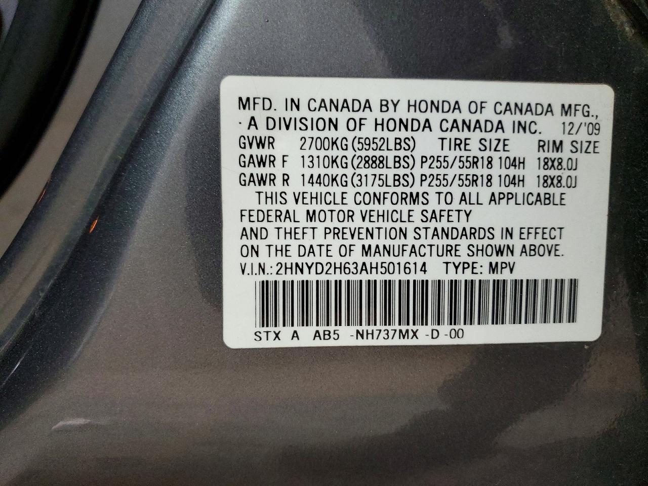 2010 ACURA MDX TECHNOLOGY photo 25