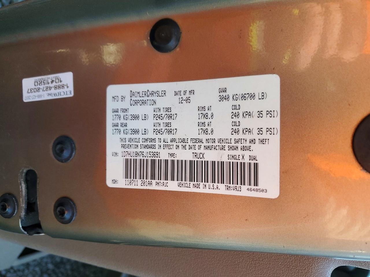 2006 DODGE RAM 1500 ST photo 23
