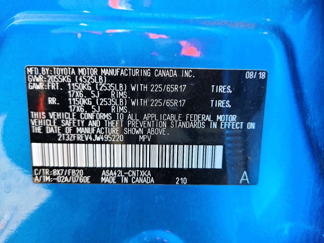 2018 TOYOTA RAV4 LE photo 25