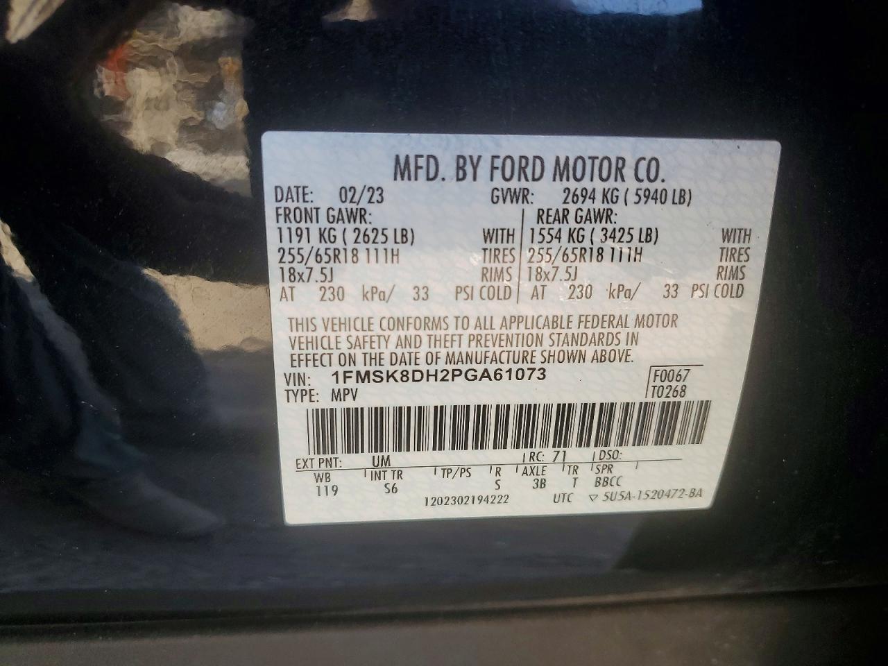2023 FORD EXPLORER XLT photo 25
