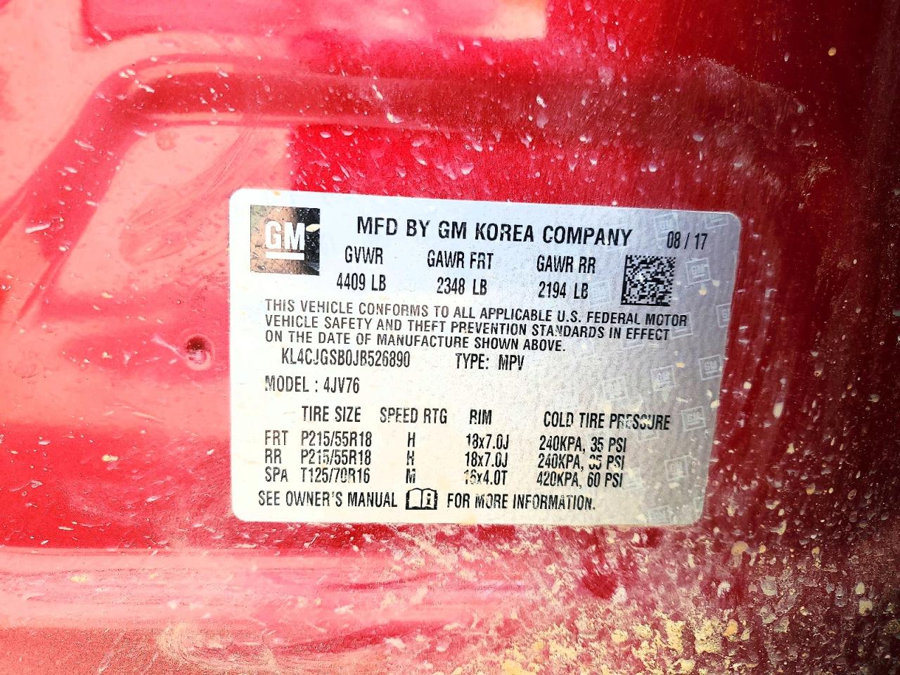 2018 BUICK ENCORE ESSENCE photo 13