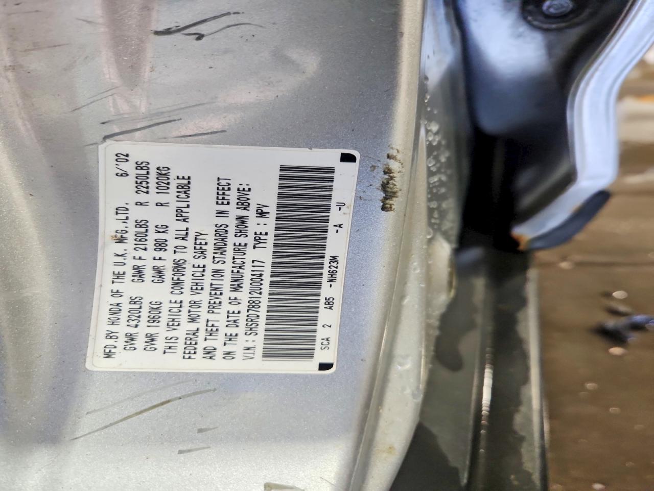 2002 HONDA CR-V EX photo 25