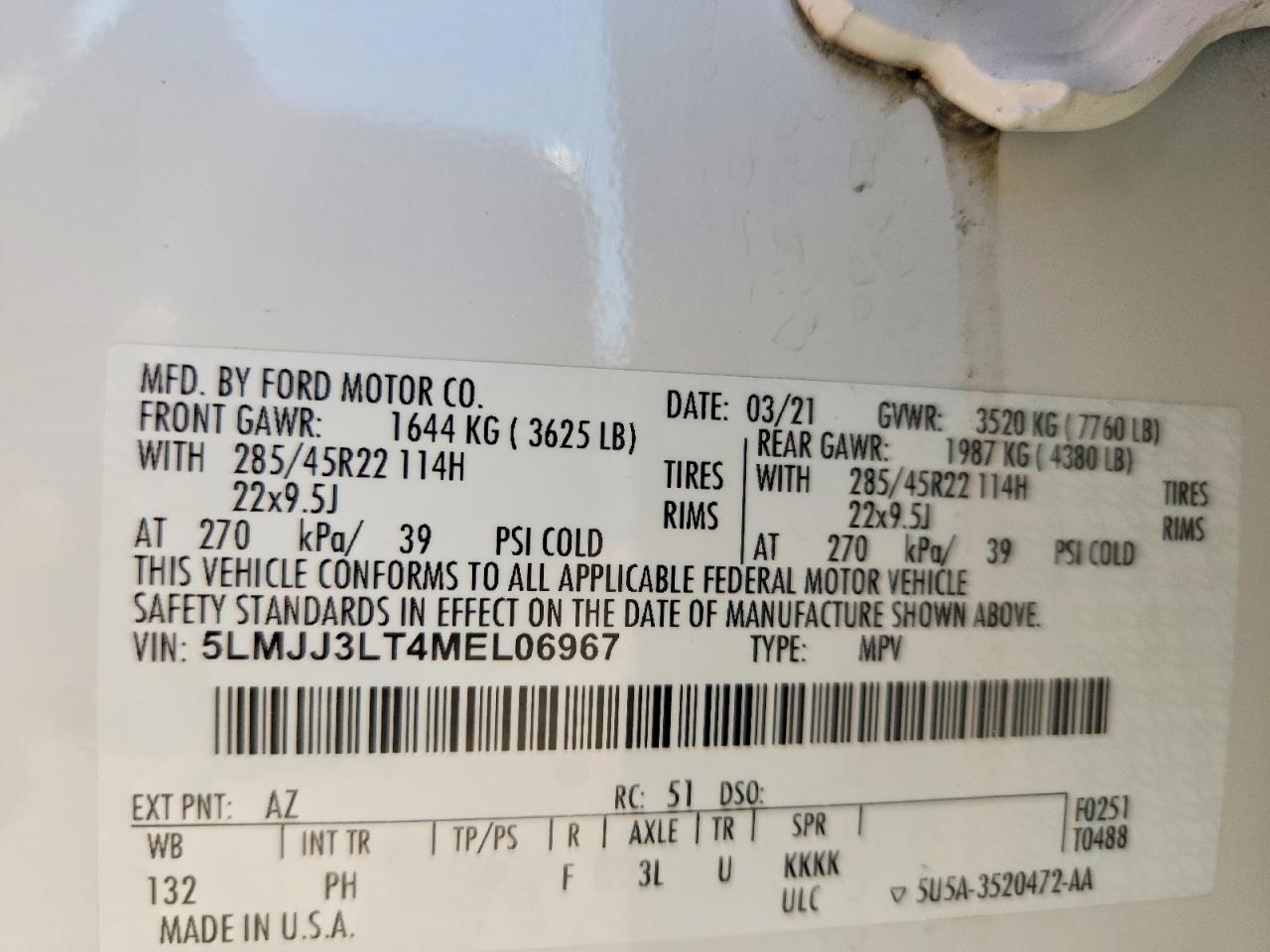 2021 LINCOLN NAVIGATOR L RESERVE photo 14