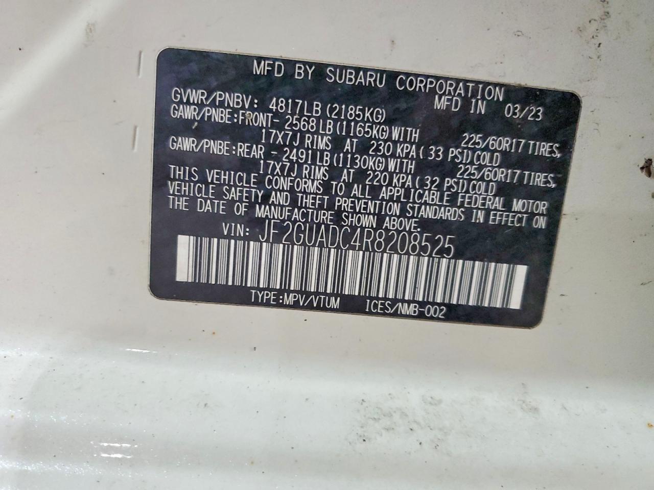 2024 SUBARU CROSSTREK PREMIUM photo 27
