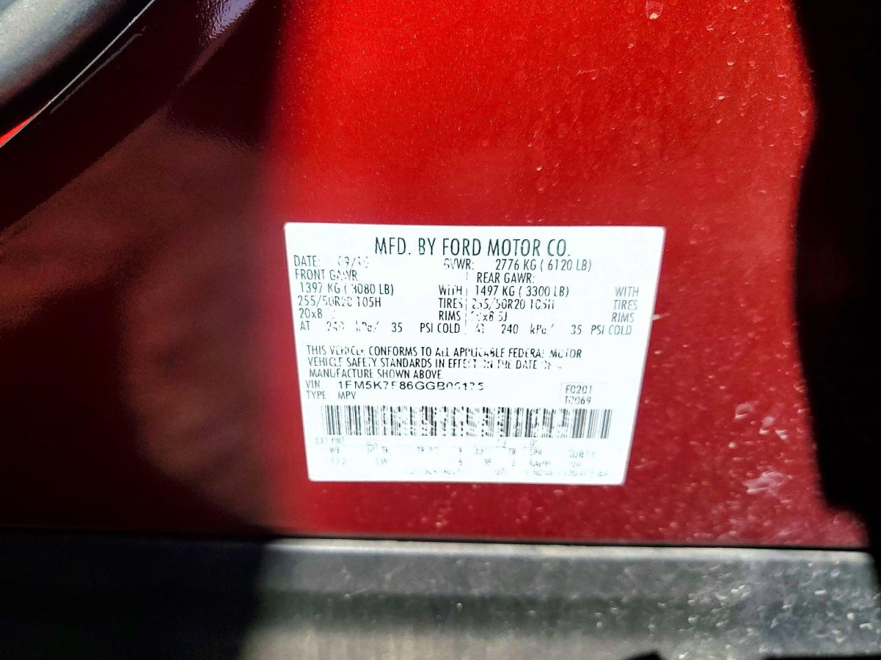 2016 FORD EXPLORER LIMITED photo 25