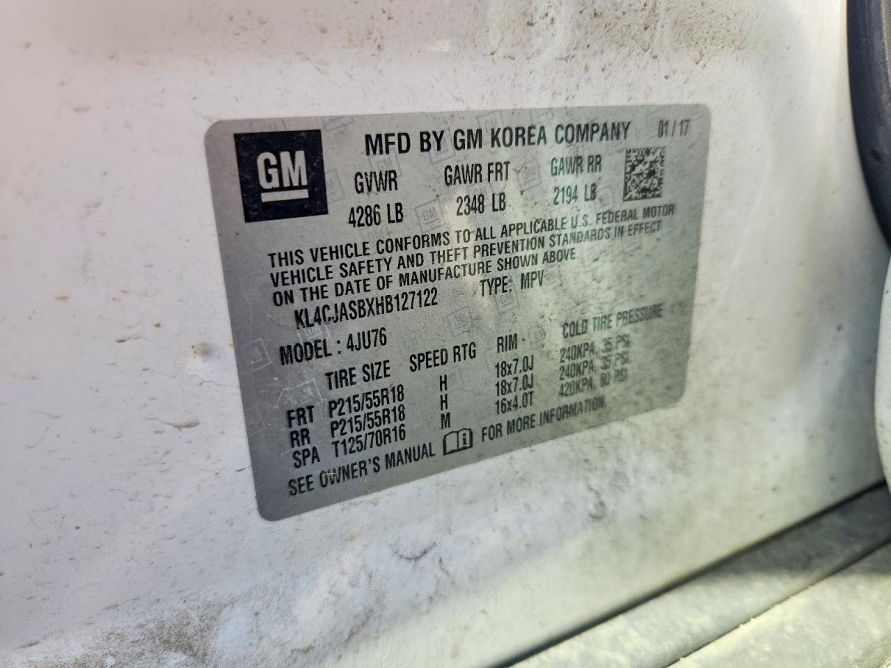 2017 BUICK ENCORE PREFERRED photo 14
