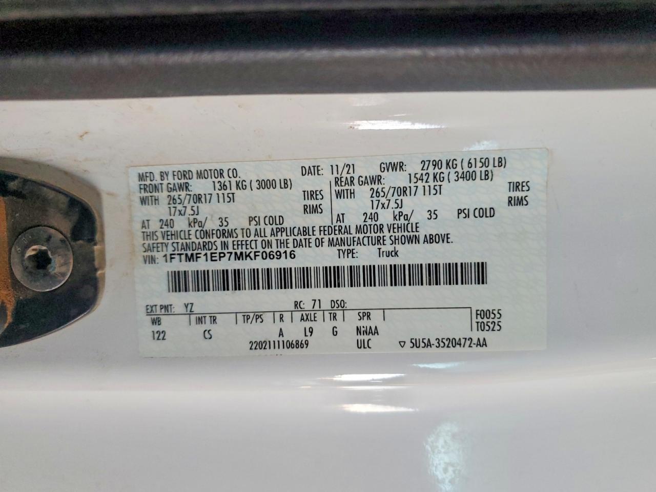 2021 FORD F150 photo 23