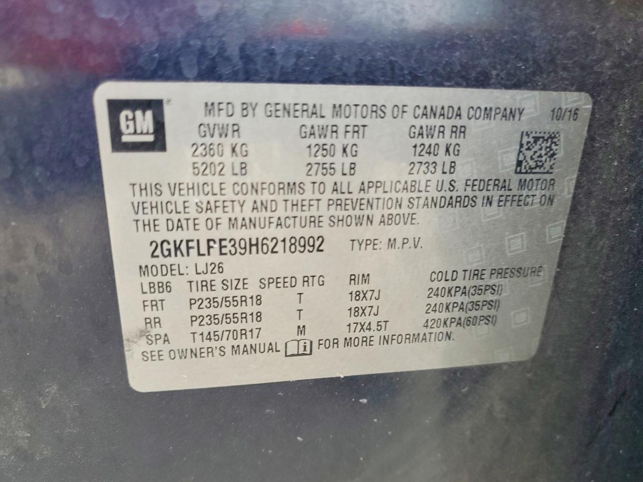 2017 GMC TERRAIN SLT photo 13