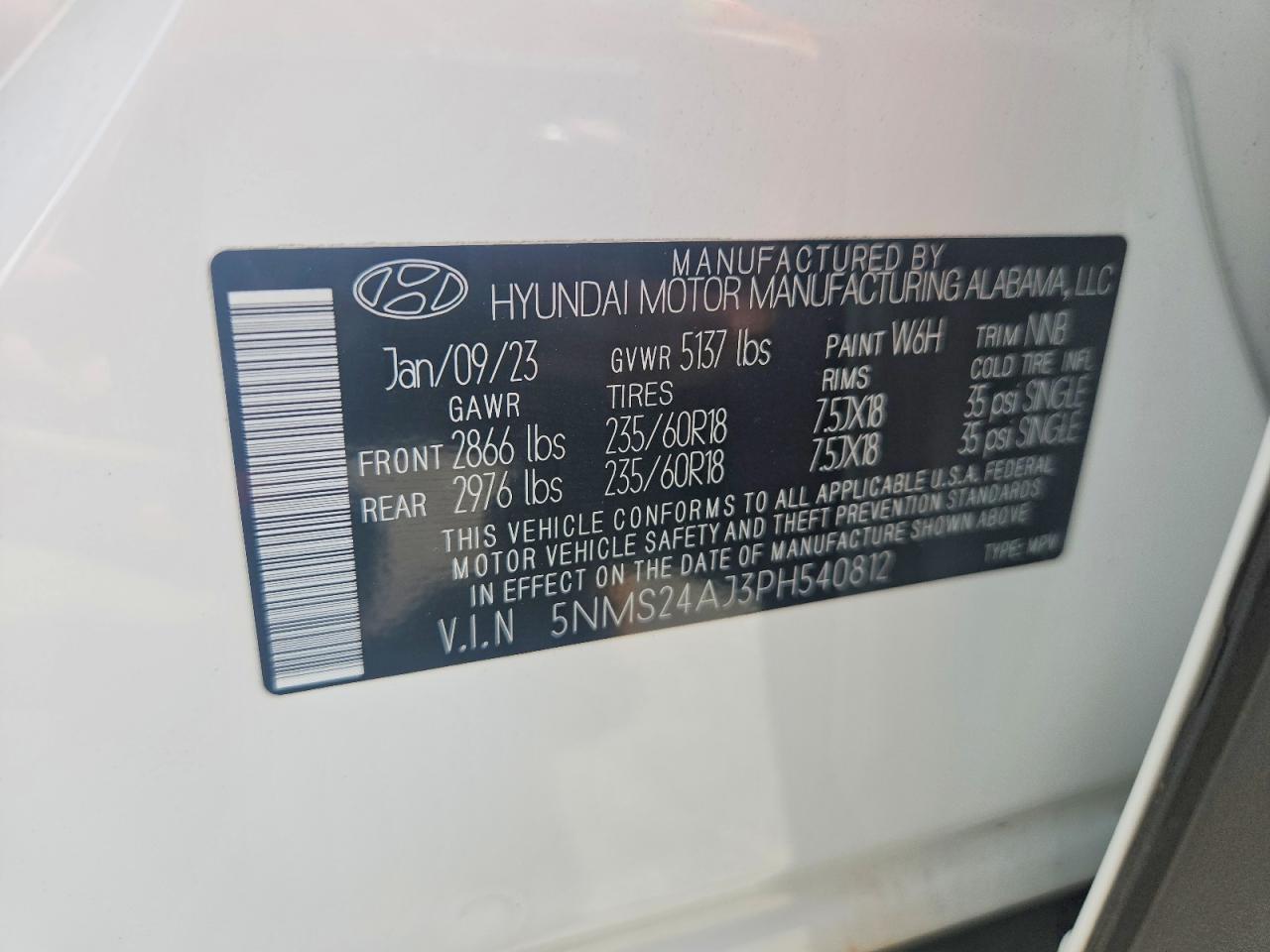 2023 HYUNDAI SANTA FE SEL photo 23