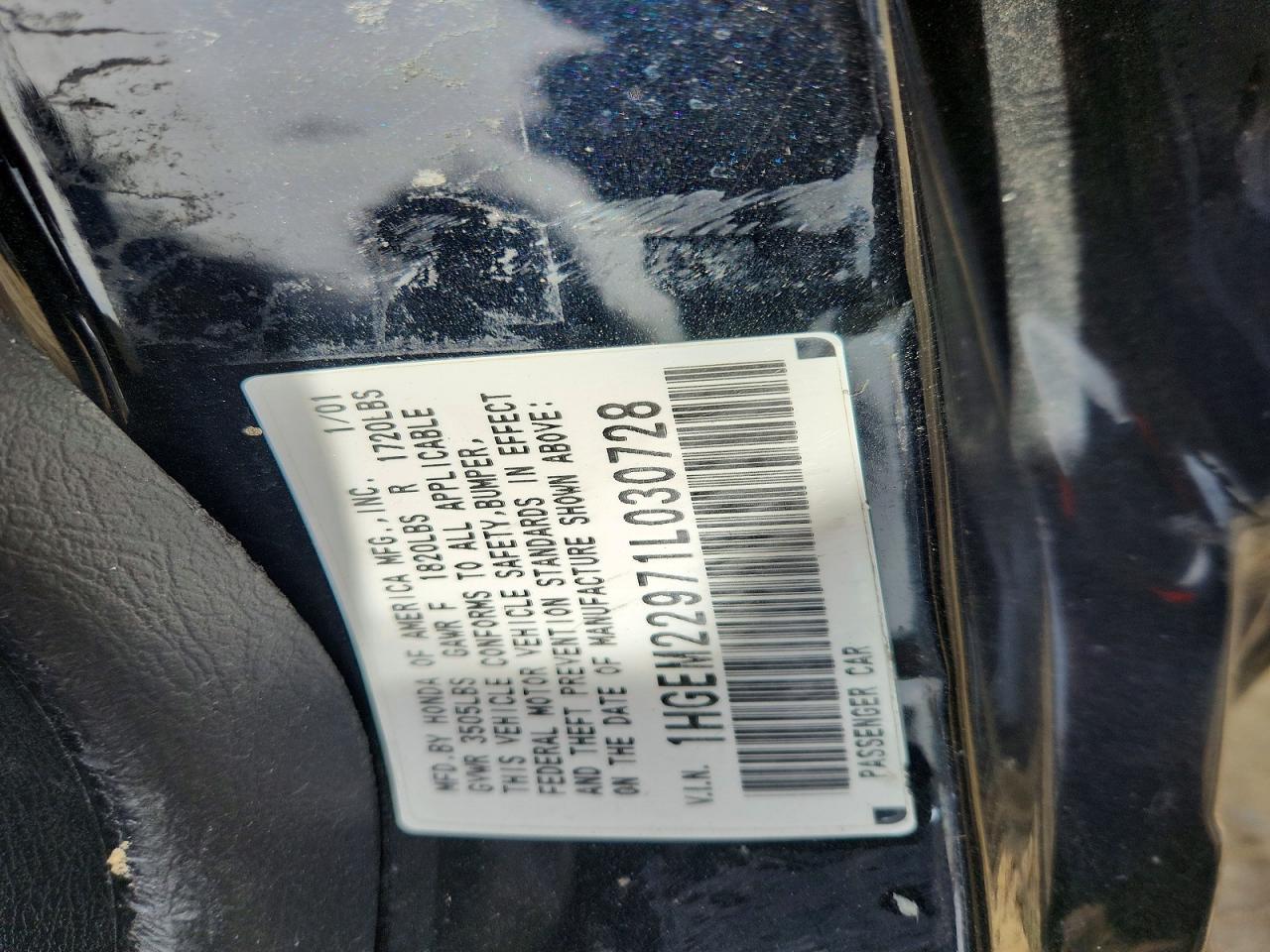 2001 HONDA CIVIC SI photo 23