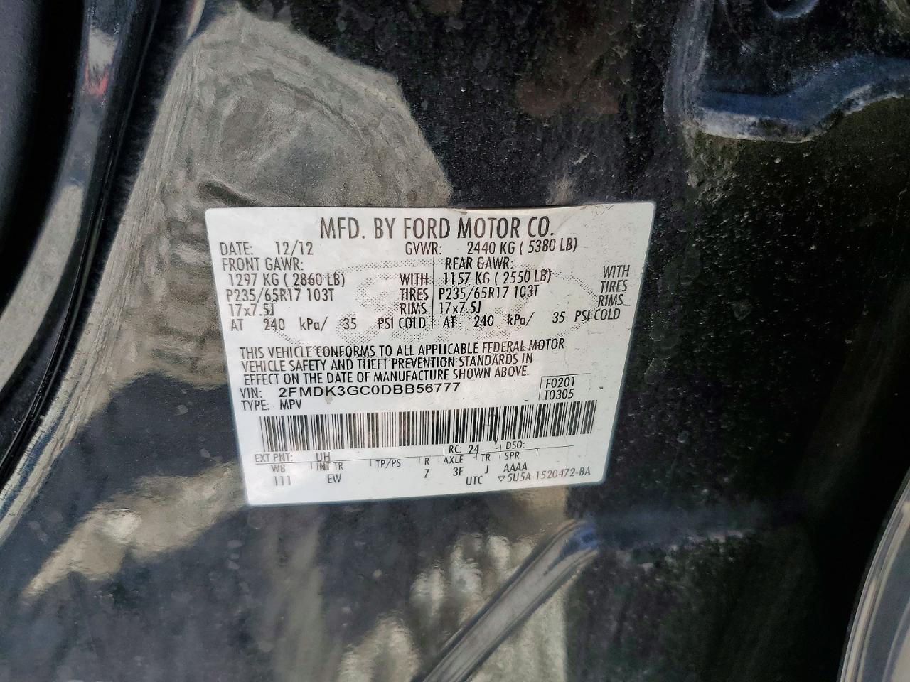2013 FORD EDGE SE photo 25