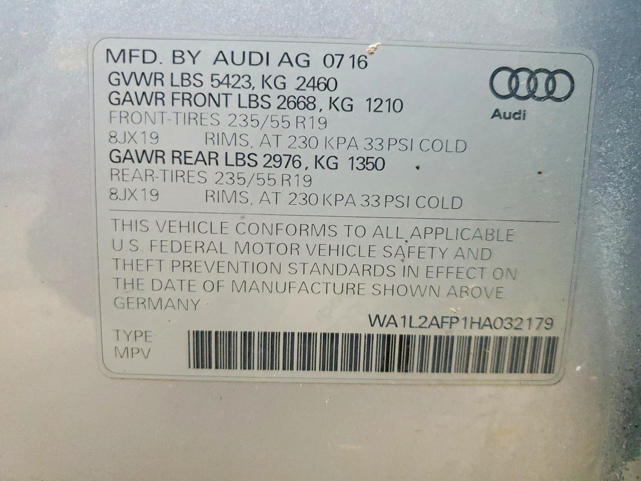 2017 AUDI Q5 PREMIUM PLUS photo 25
