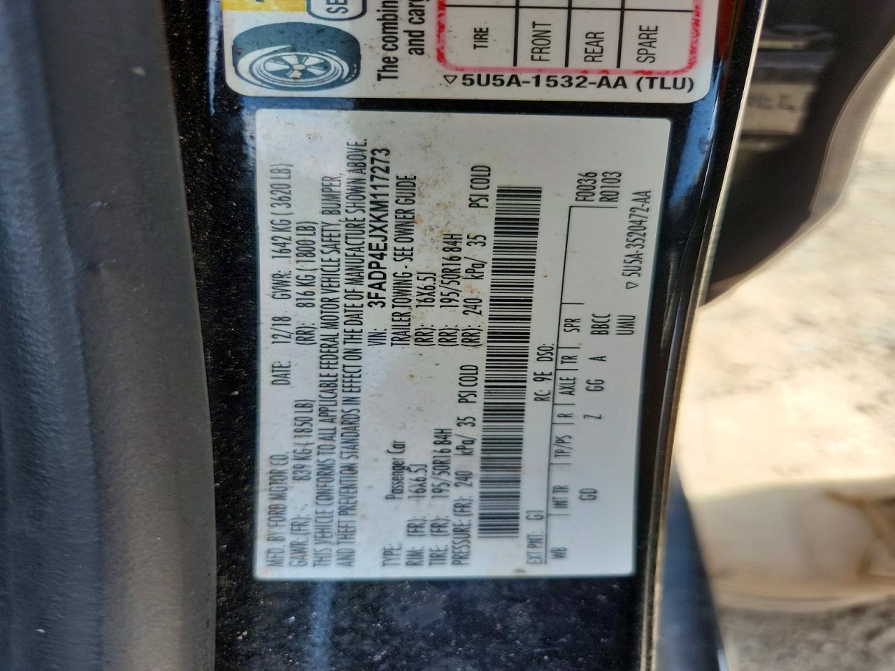 2019 FORD FIESTA SE photo 23
