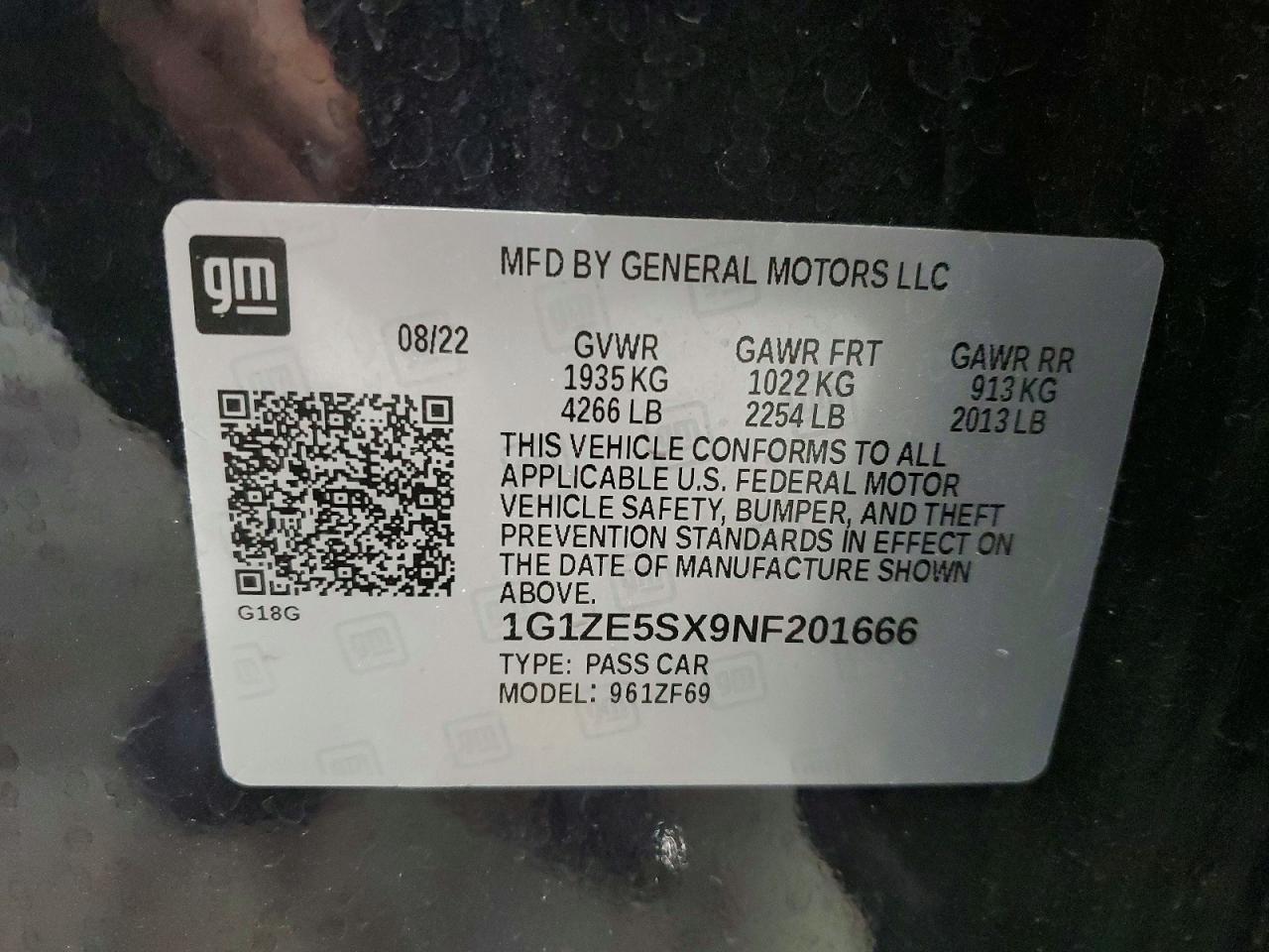 2022 CHEVROLET MALIBU PREMIER photo 23