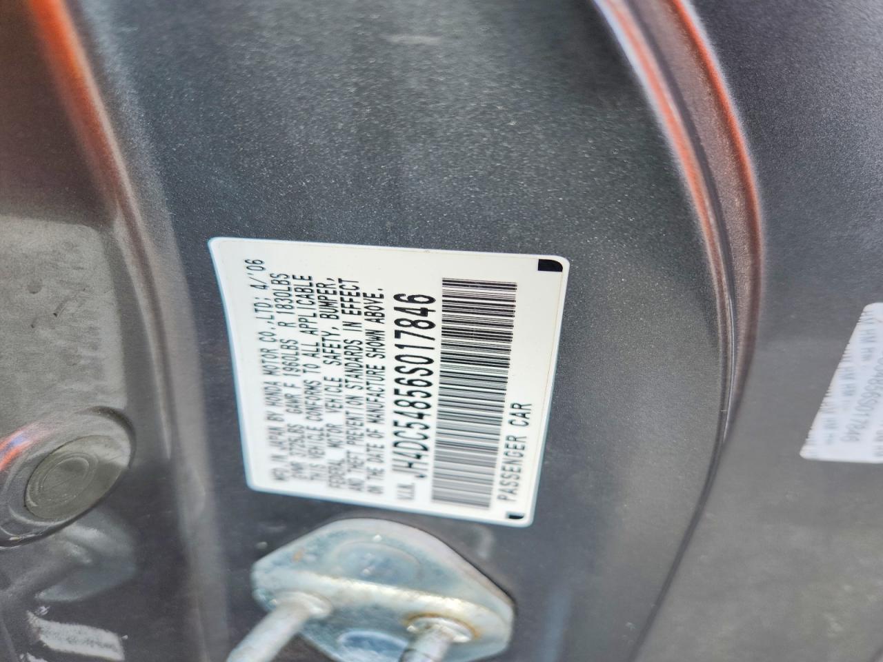 2006 ACURA RSX photo 13