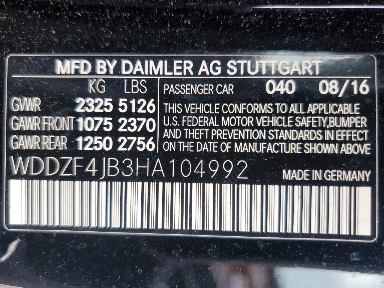 2017 MERCEDES-BENZ E 300 photo 23