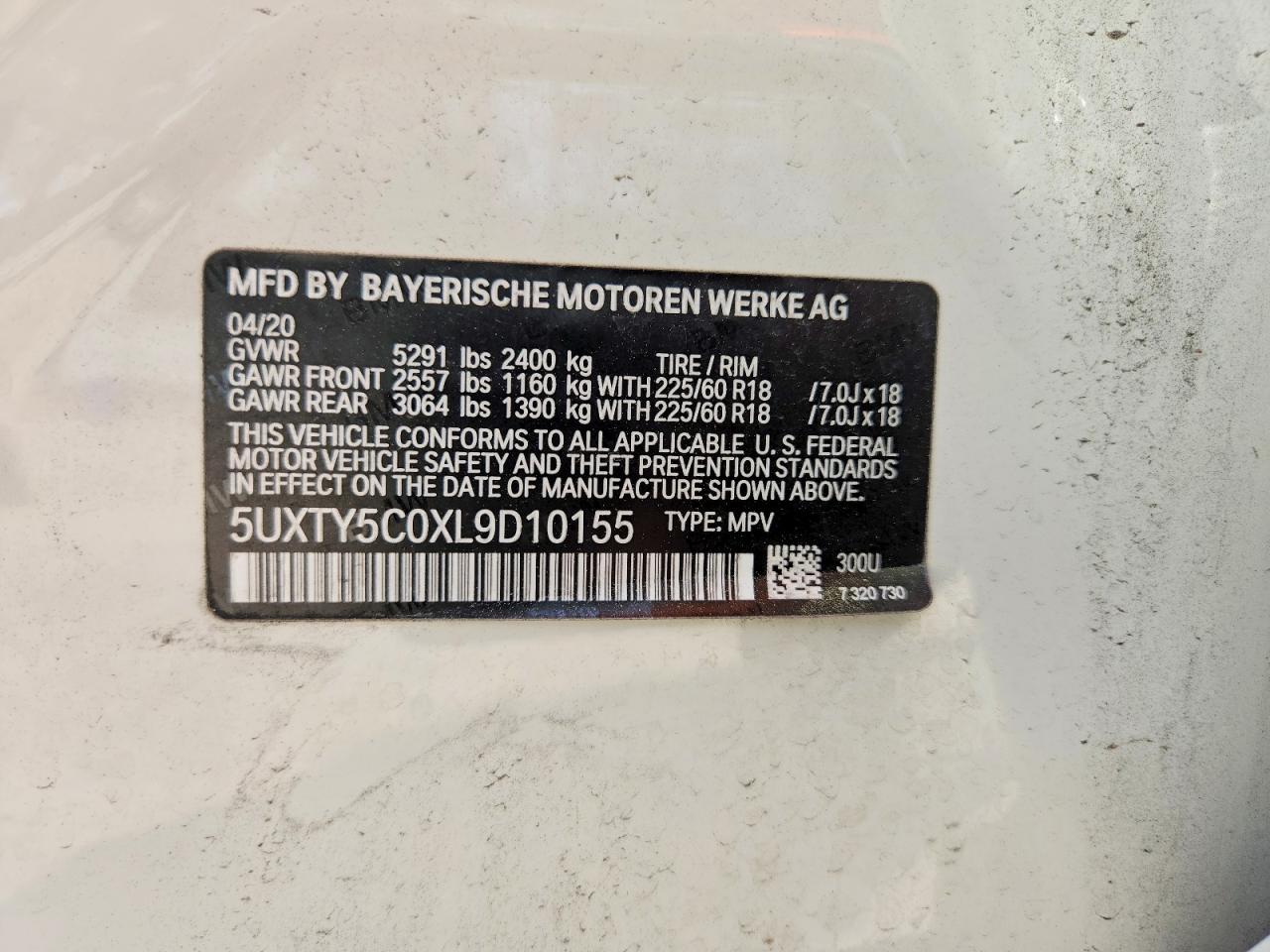 2020 BMW X3 XDRIVE30I photo 37