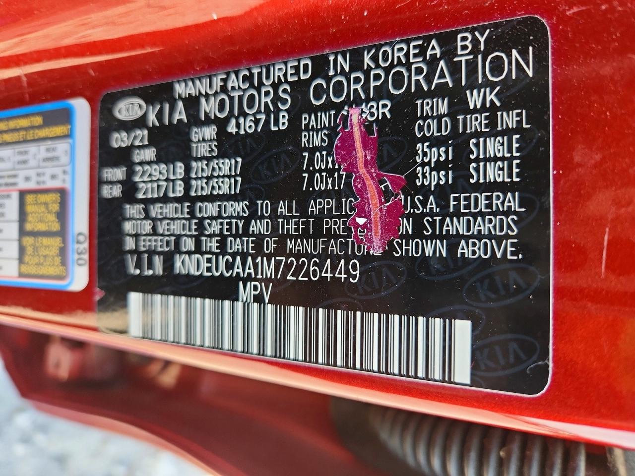 2021 KIA SELTOS S photo 25