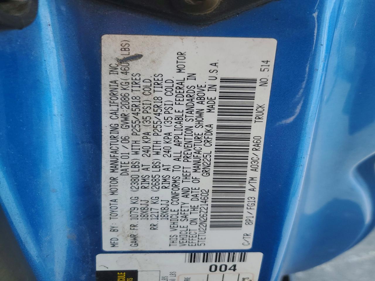 2006 TOYOTA TACOMA X-RUNNER V6 photo 23