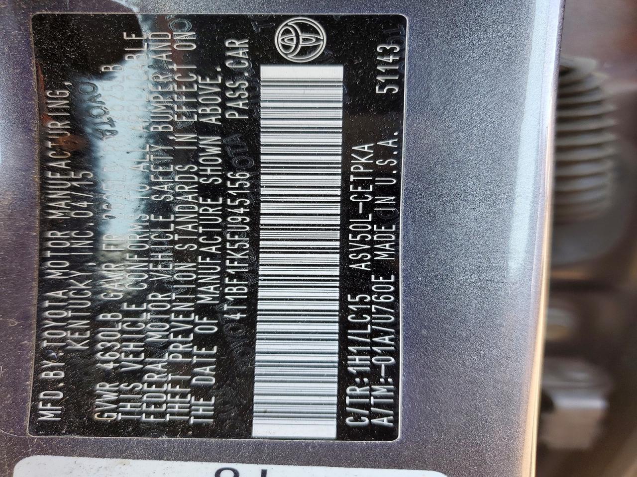 2015 TOYOTA CAMRY XSE photo 23