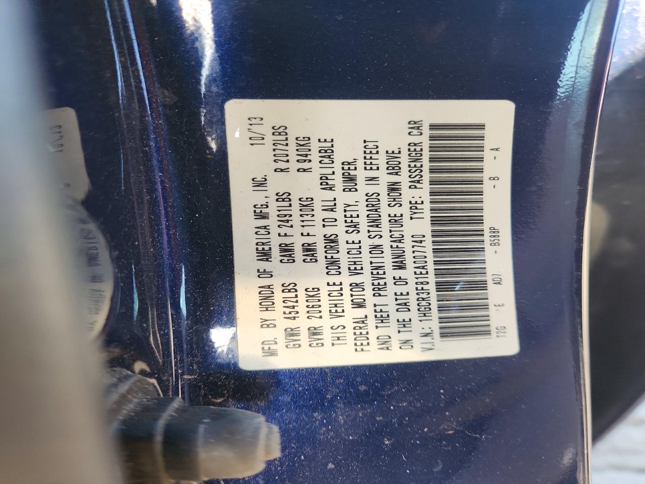 2014 HONDA ACCORD EXL photo 37