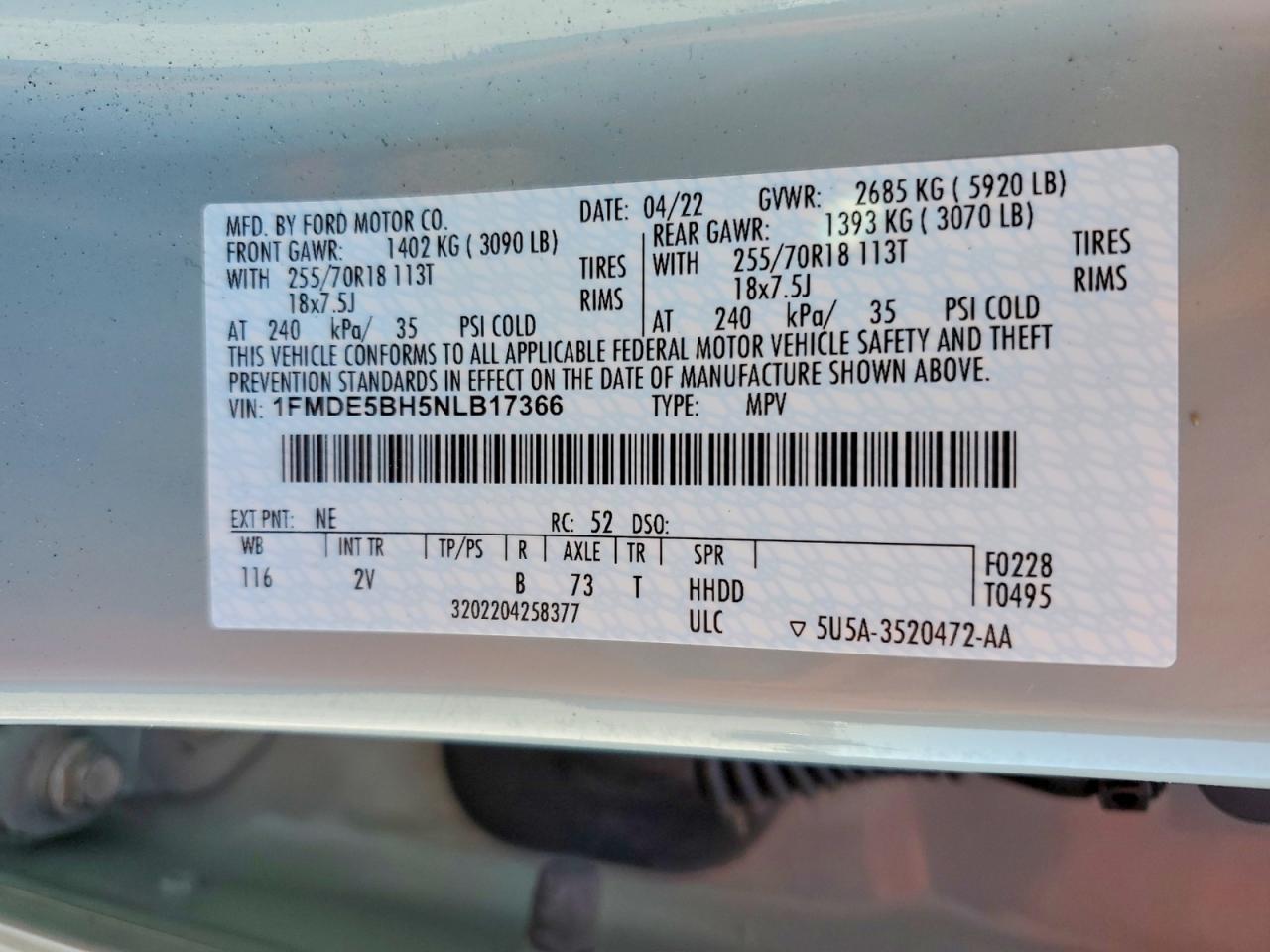 2022 FORD BRONCO BASE photo 12