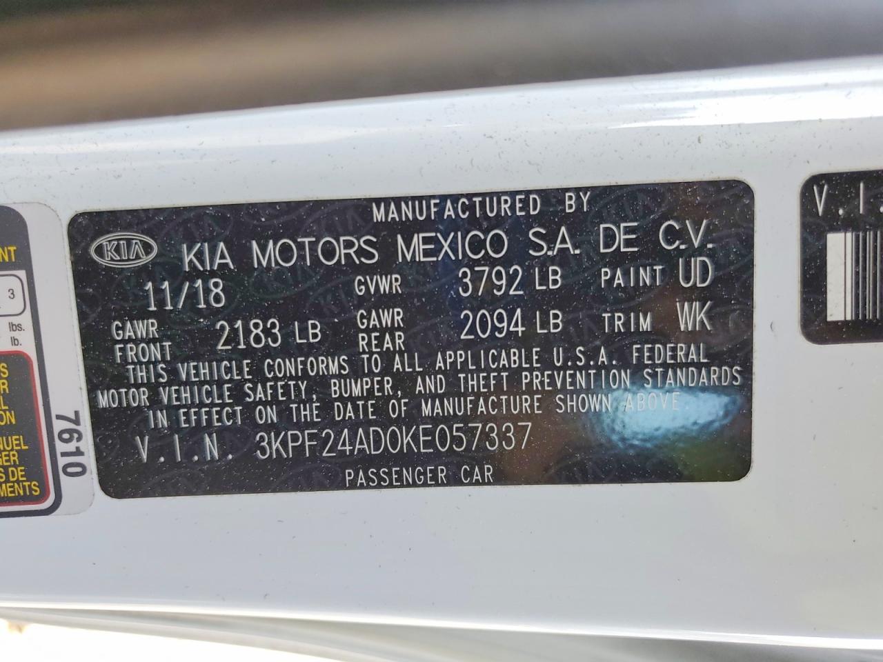 2019 KIA FORTE LXS photo 34