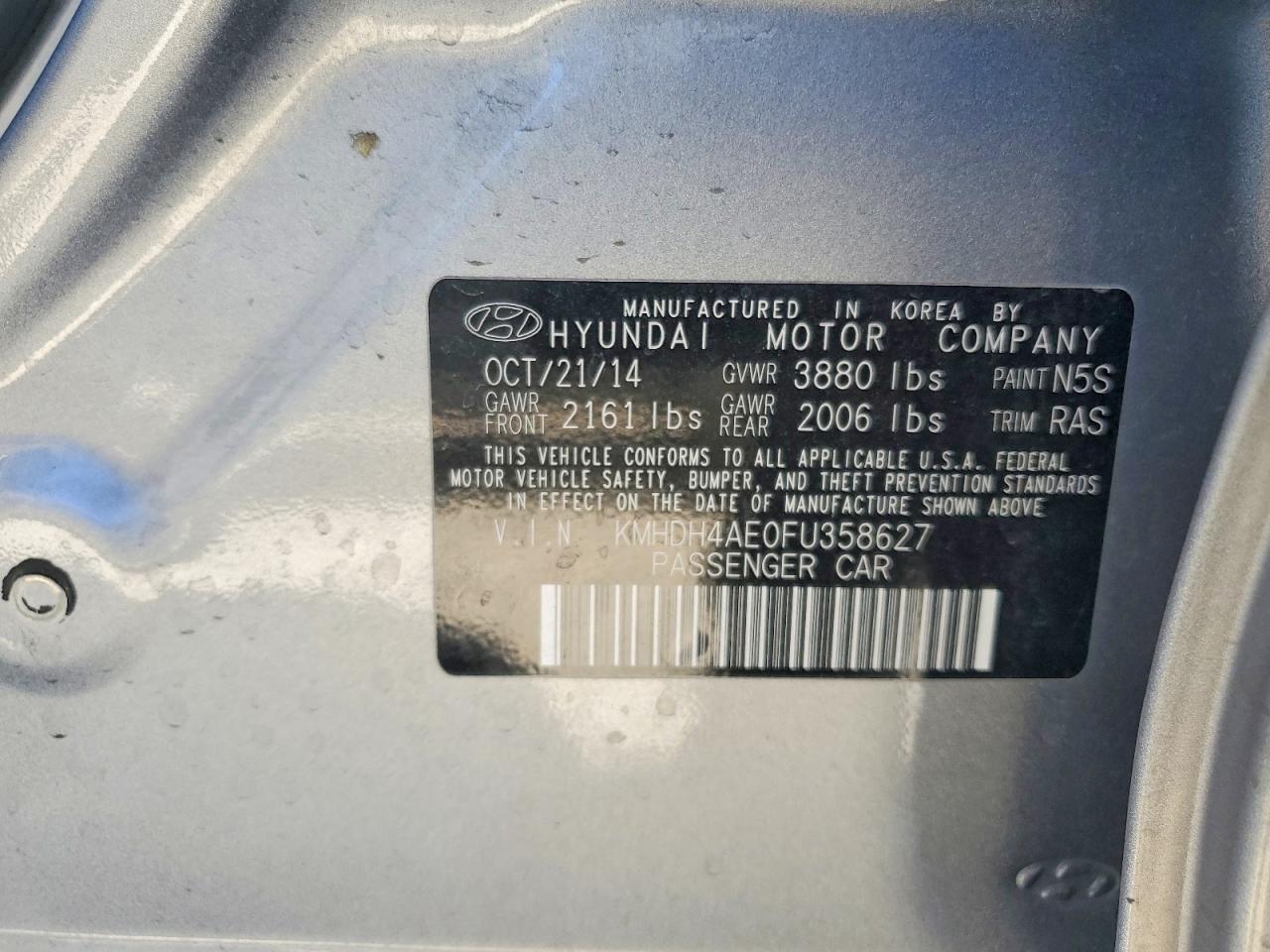 2015 HYUNDAI ELANTRA LIMITED photo 34