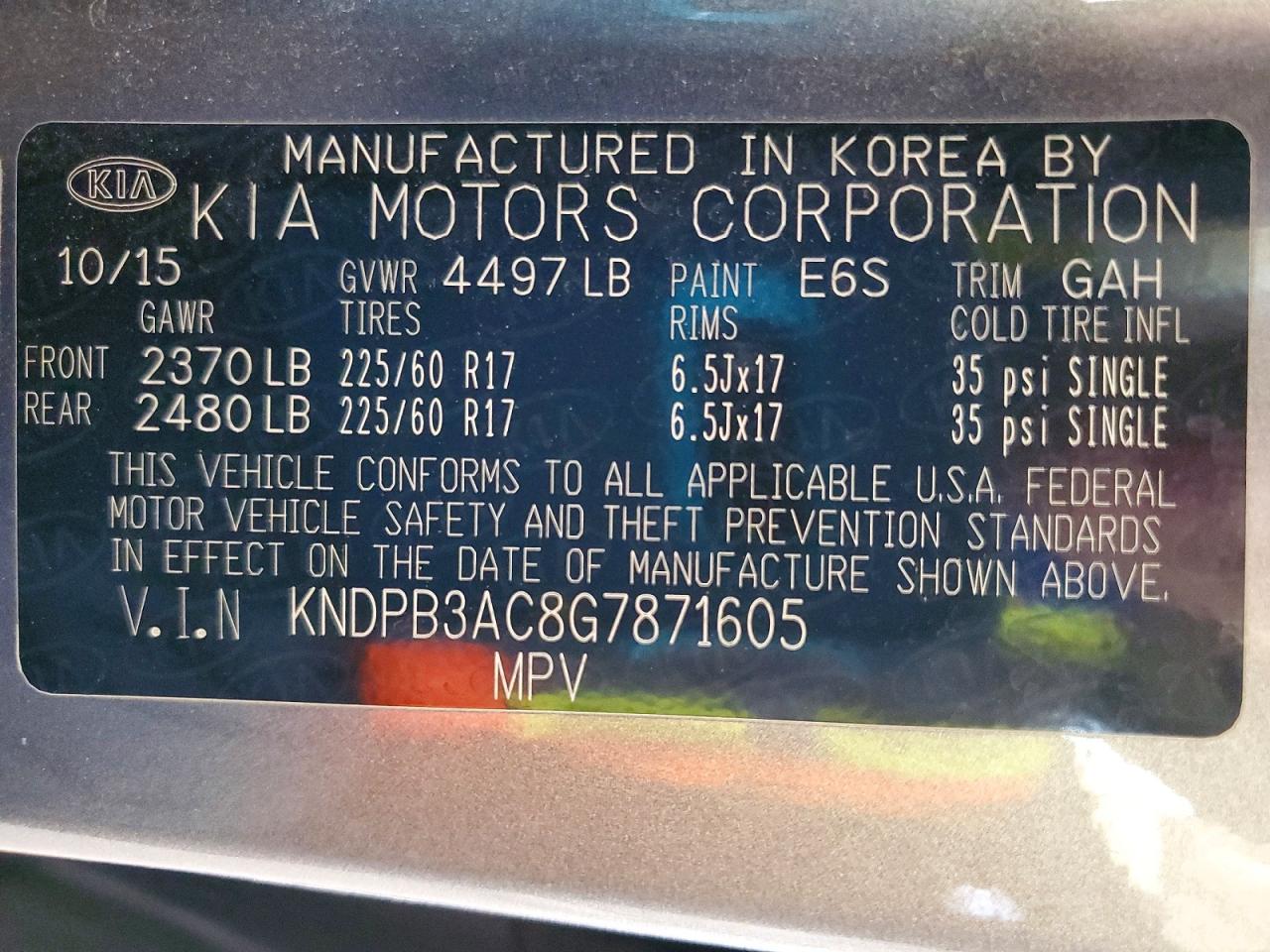 2016 KIA SPORTAGE LX photo 37