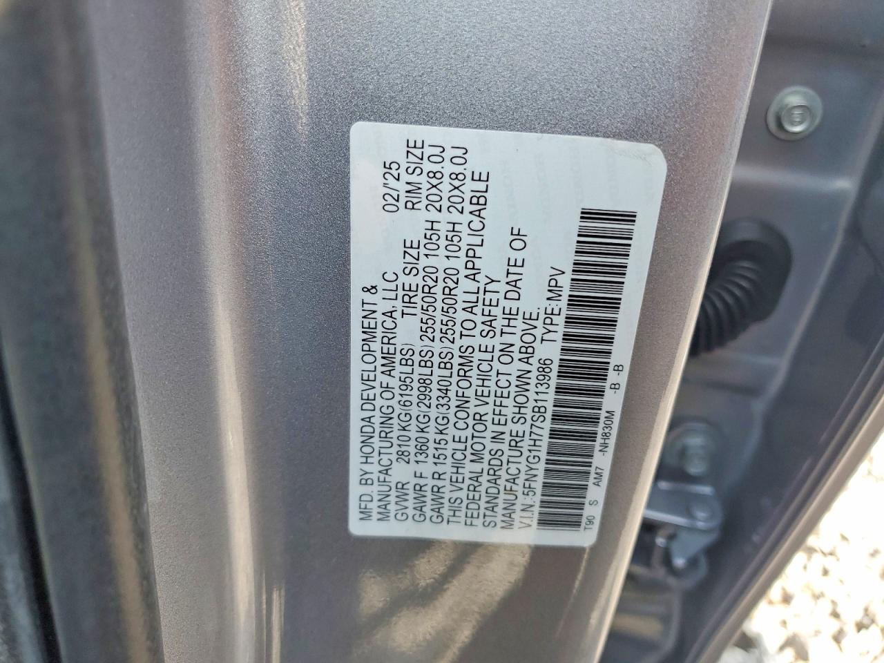 2025 HONDA PILOT TOURING photo 40