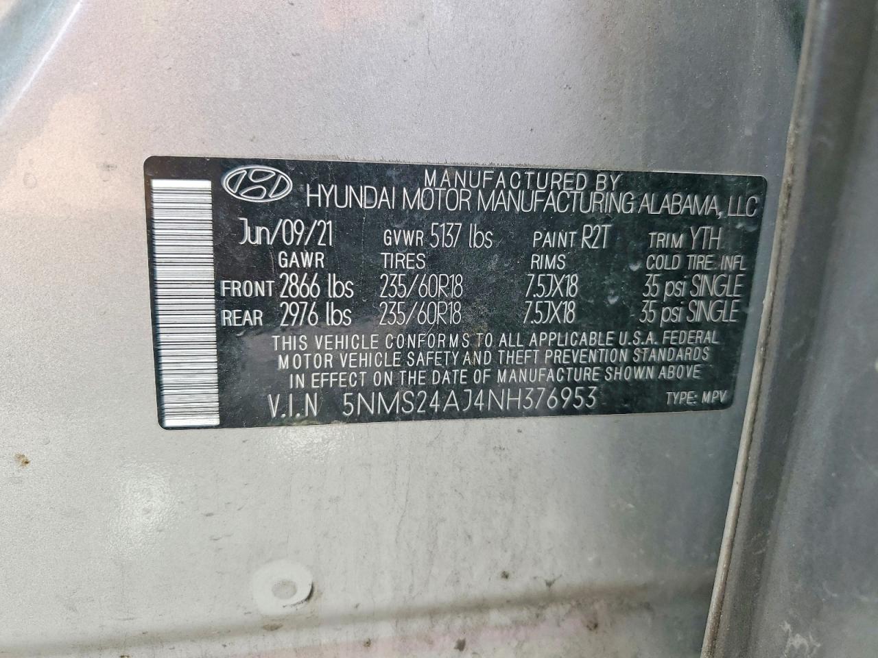 2022 HYUNDAI SANTA FE SEL photo 27