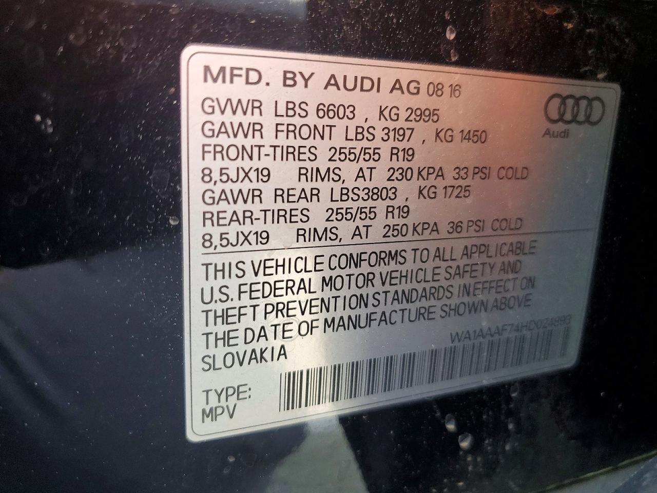 2017 AUDI Q7 PREMIUM photo 25