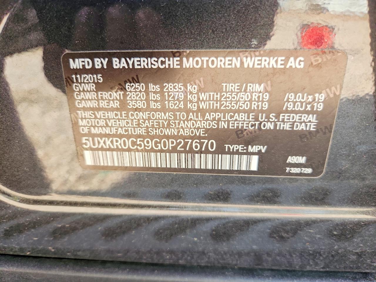 2016 BMW X5 XDRIVE35I photo 25