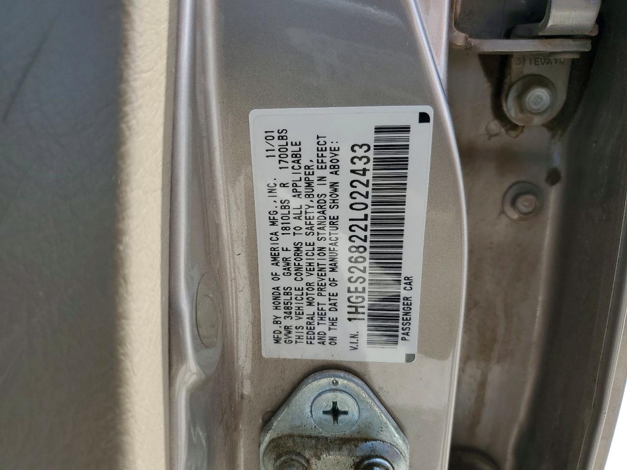 2002 HONDA CIVIC EX photo 23
