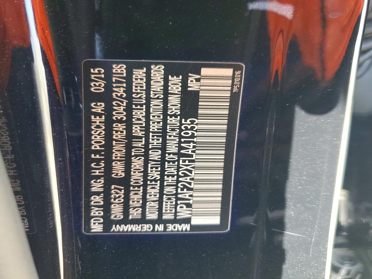 2015 PORSCHE CAYENNE photo 13