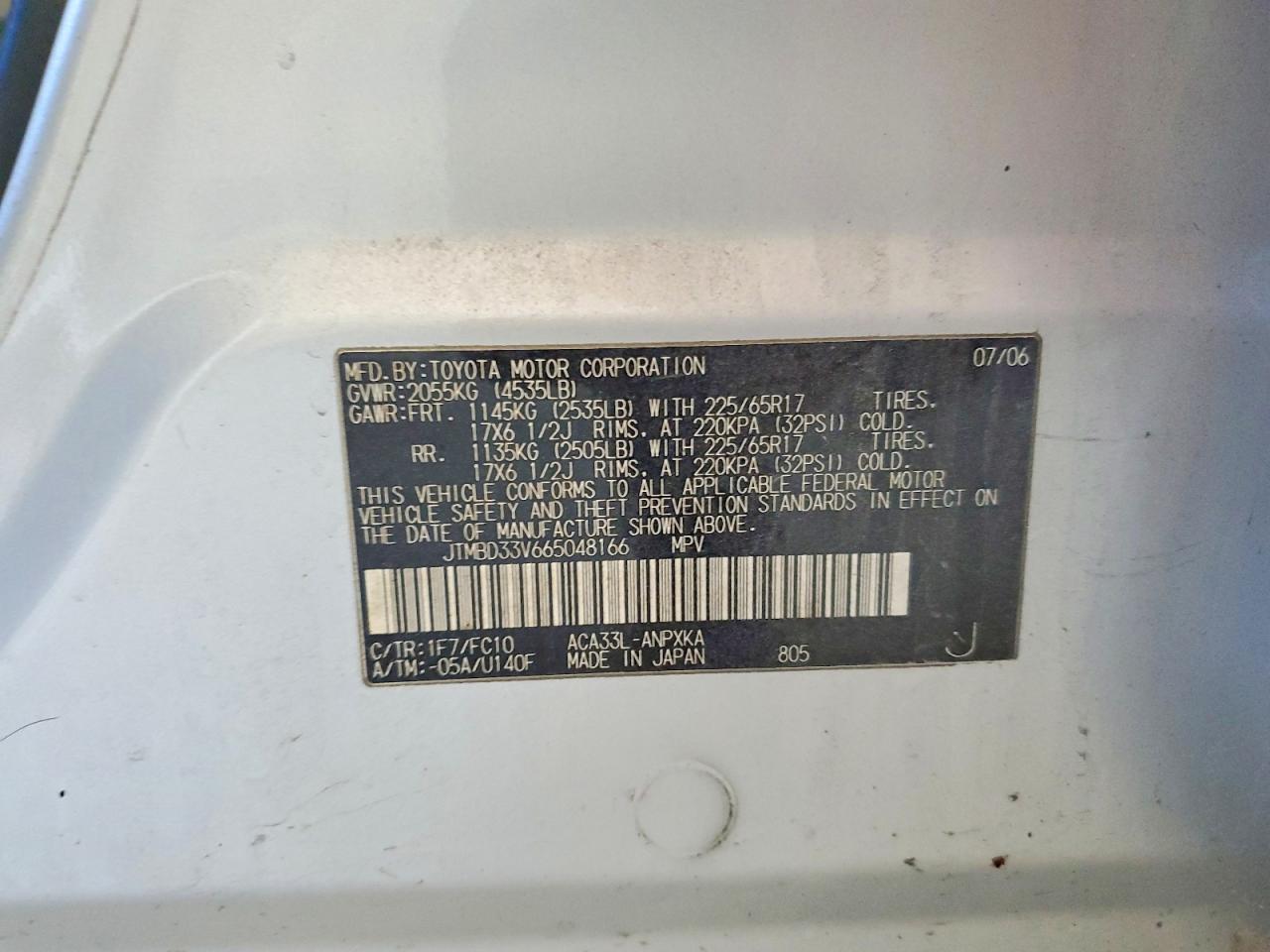 2006 TOYOTA RAV4 BASE photo 34