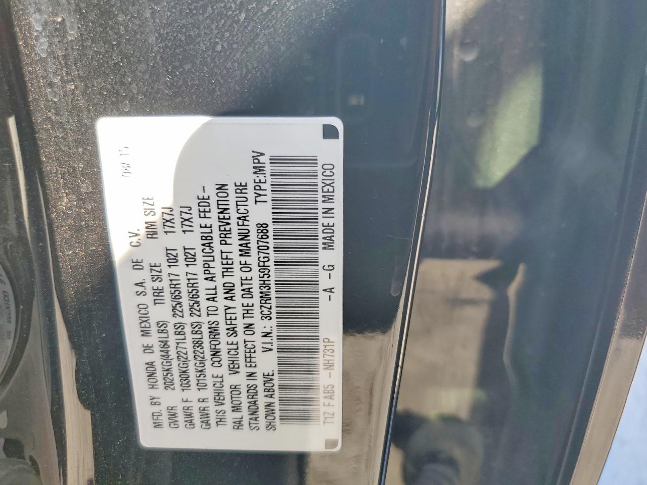 2015 HONDA CR-V EX photo 27