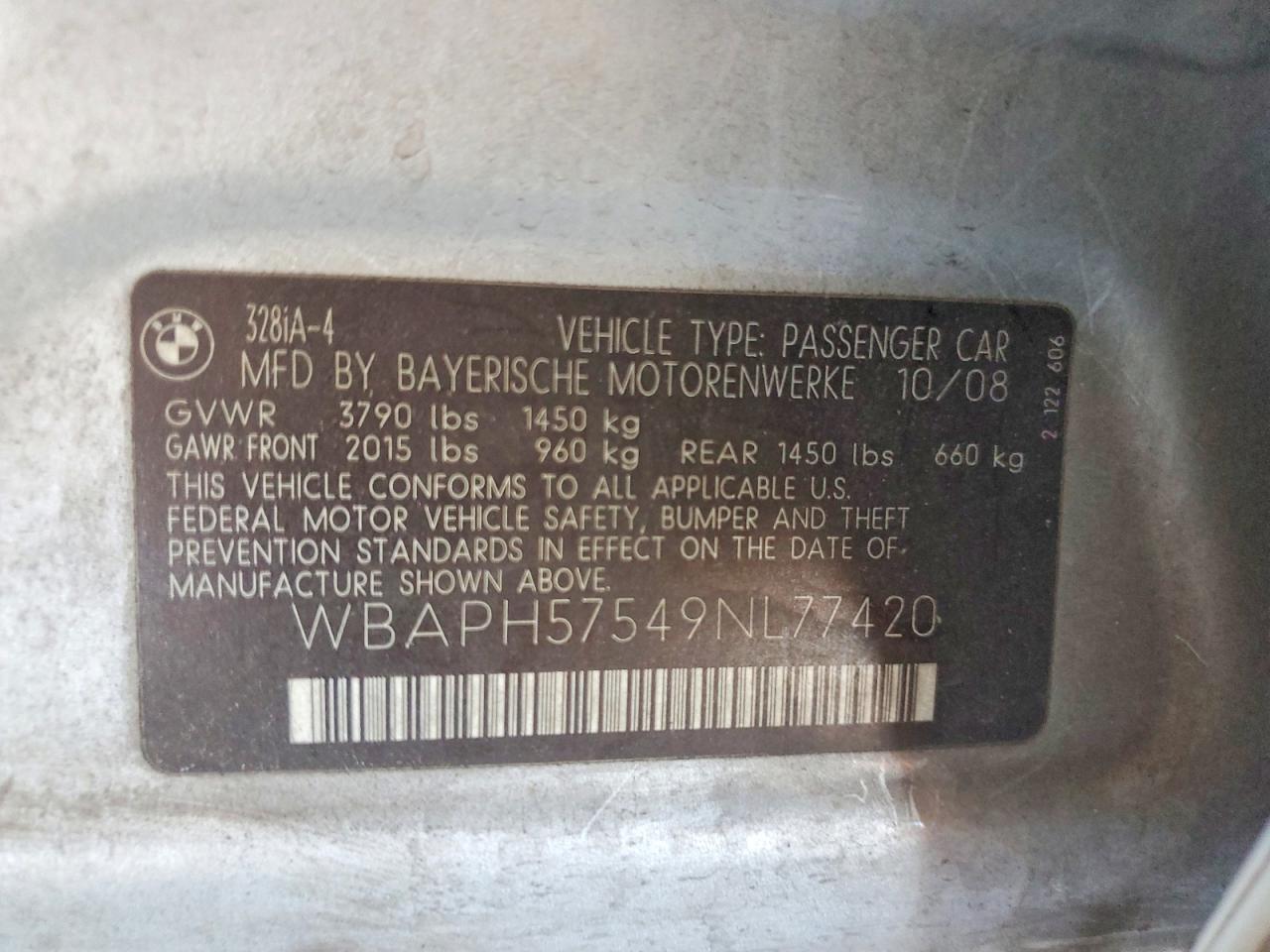 2009 BMW 328 I SULEV photo 12