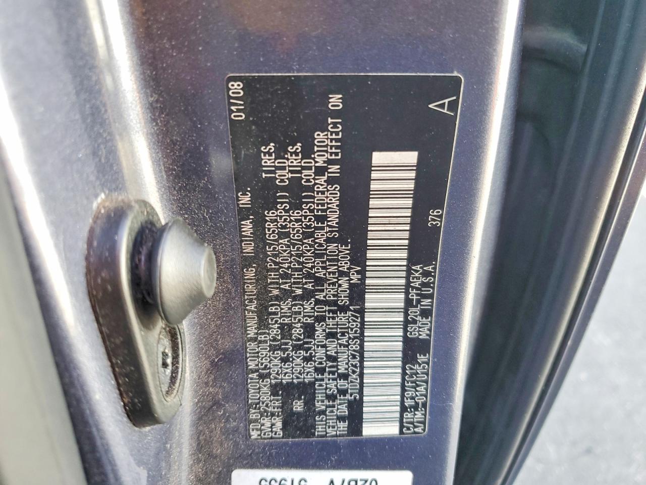 2008 TOYOTA SIENNA LE 7-PASSENGER photo 25