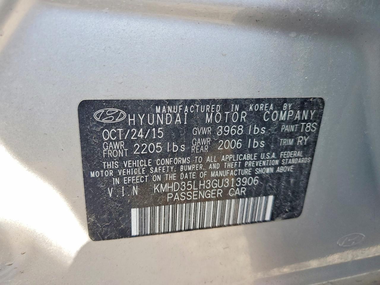 2016 HYUNDAI ELANTRA GT BASE photo 34